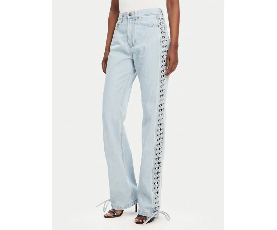 obrazek 1 ROTATE Jeansy 1141831468 Niebieski Wide Leg
