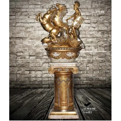 Picture Beautiful ceramic column Centurion 82.5 cm - Valle d'oro Patchi