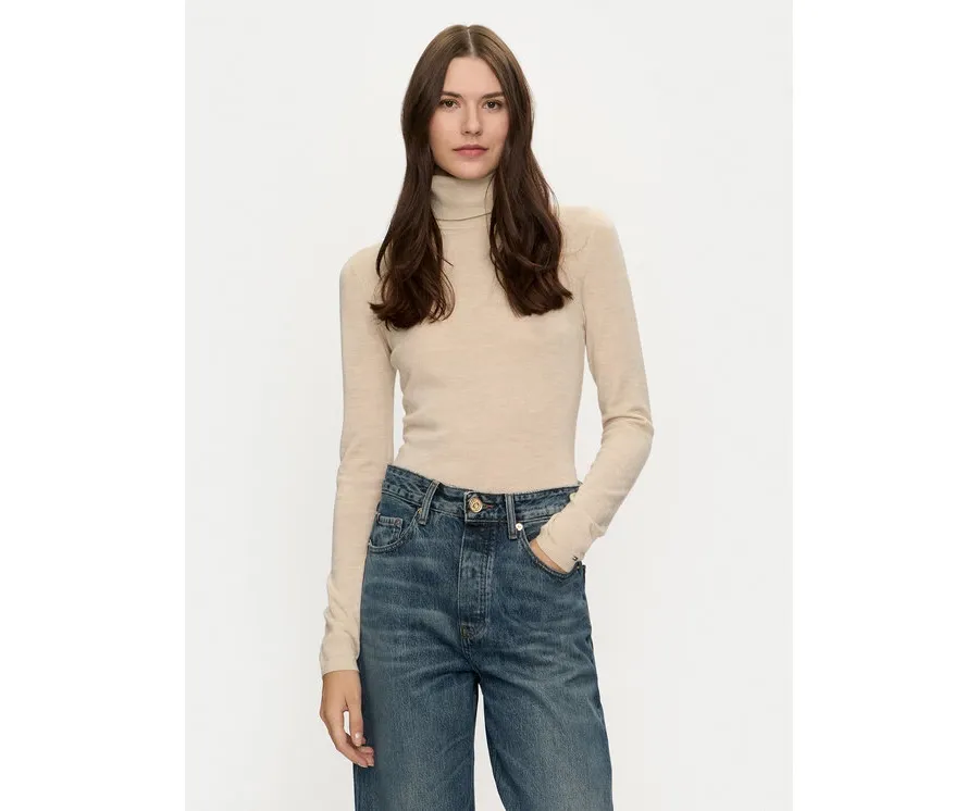 obrazek 1 Tommy Hilfiger Golf WW0WW43098 Beżowy Slim Fit