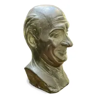 Zdjęcie Półpostaciowa karykatura Luigi Froni Caricatura Virile 1959 z brązu