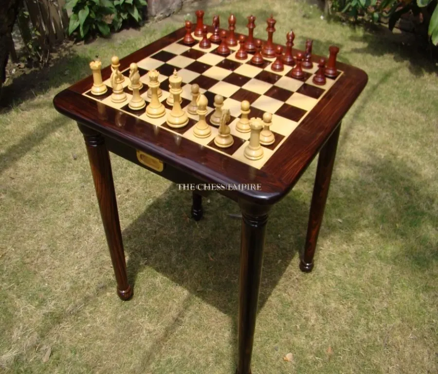 obrazek 1 Wykonany z drewna litowego stół do szachów z serii Exclusive - The Chess Empire