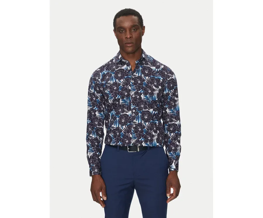 obrazek 1 Hechter Paris Koszula 60267 151604 Granatowy Modern Fit