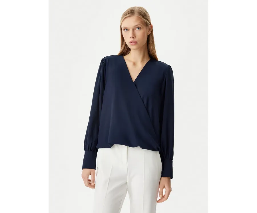 obrazek 1 Rinascimento Bluzka CFC0122866003 Granatowy Regular Fit