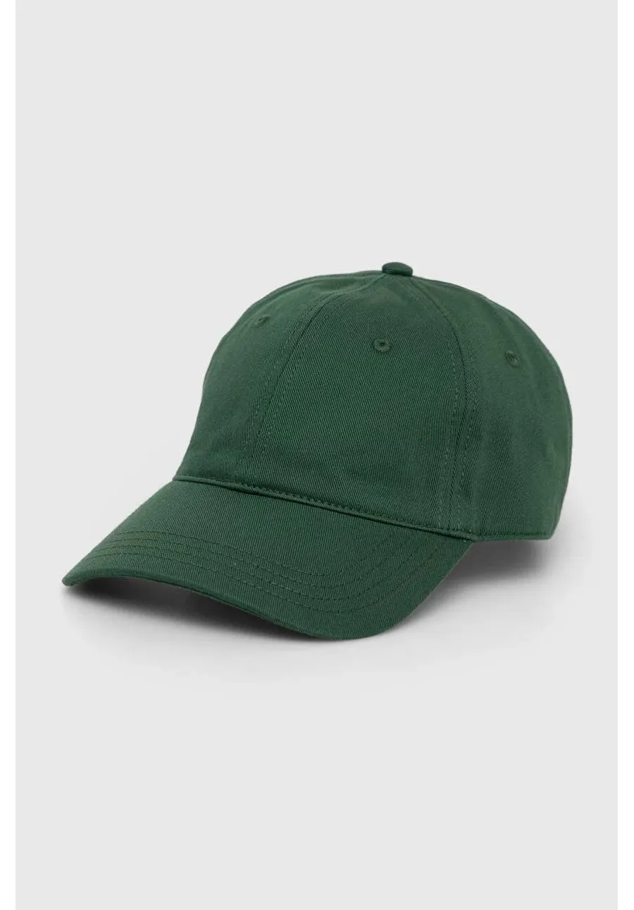 obrazek 1 Lacoste czapka z daszkiem bawełniana kolor zielony gładka