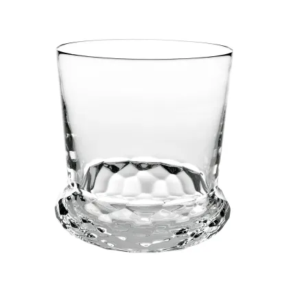 Zdjęcie Stylowa szklanka do whisky old fashion wykonana z kryształu z kolekcji Toccata z bogato zdobioną podstawą– Vista Alegre