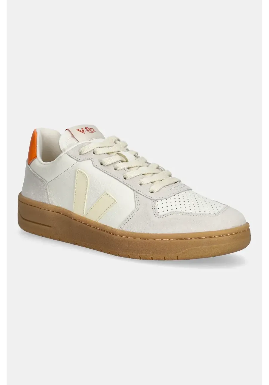 obrazek 1 Veja sneakersy skórzane V-82 męskie kolor beżowy VE3320758B