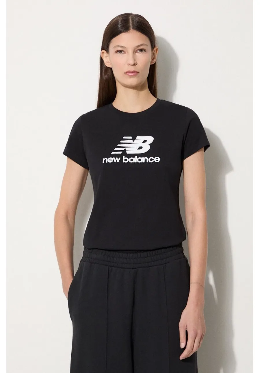 obrazek 1 New Balance t-shirt bawełniany kolor czarny WT31546BK-6BK