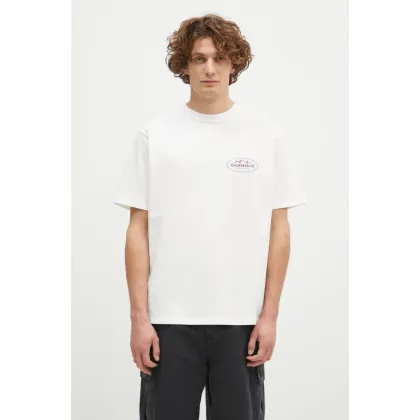 Zdjęcie Gramicci t-shirt bawełniany Mountaineering Tee męski kolor biały z nadrukiem G4FU.T096