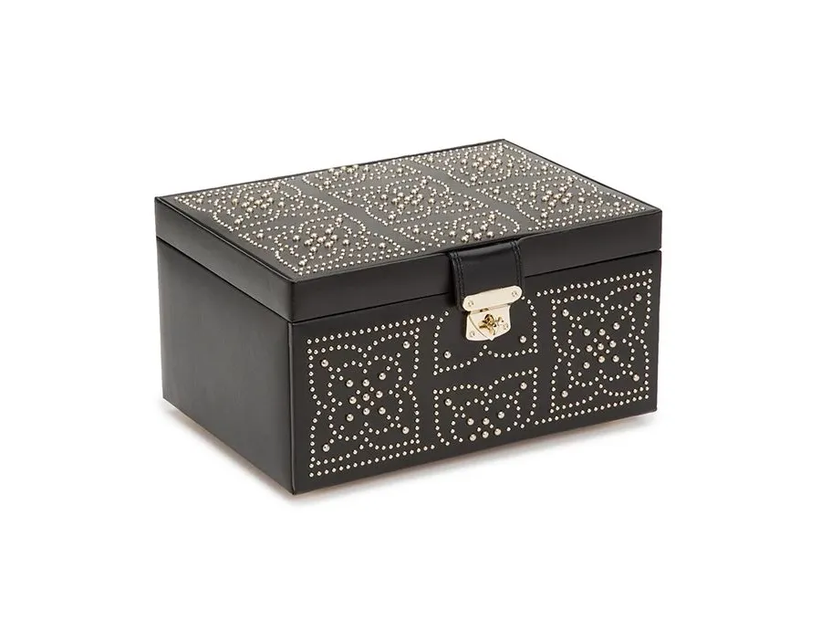obrazek 1 Zdobiona szkatułka na biżuterię Marrakesh Medium Black