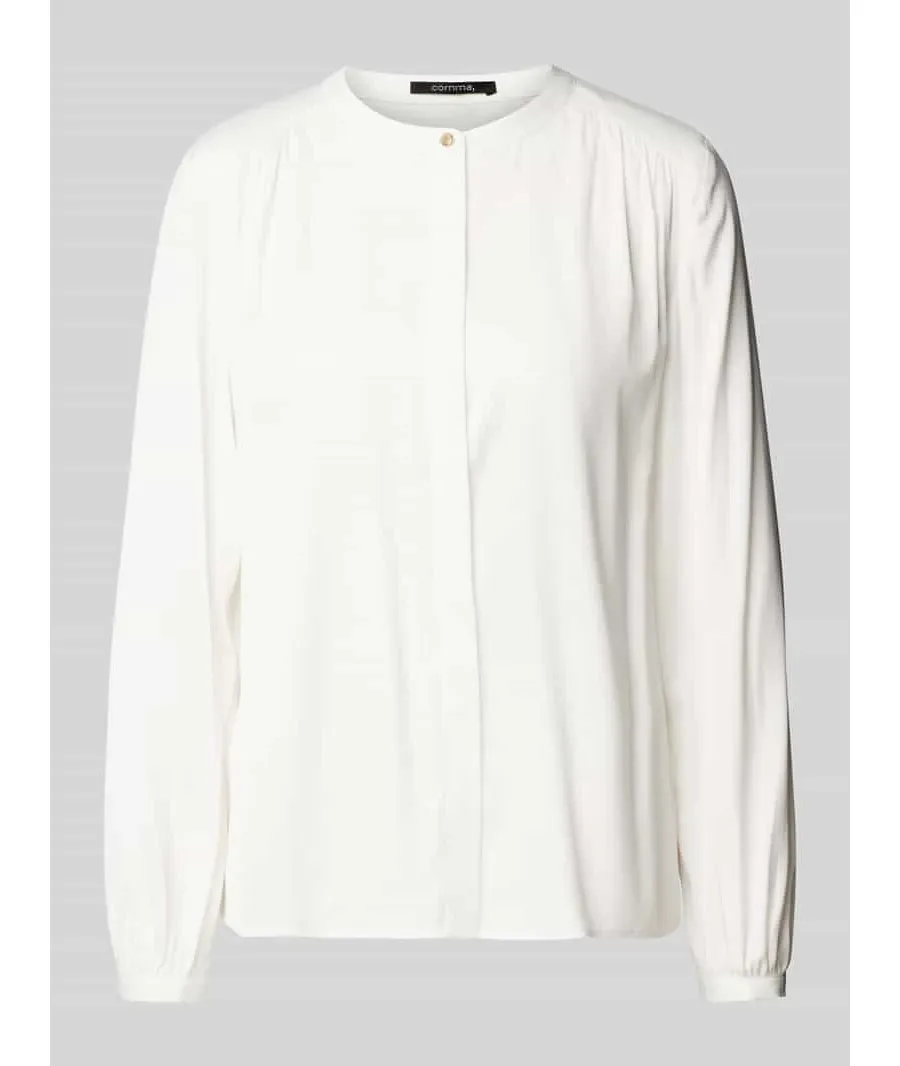 obrazek 1 Bluzka o kroju regular fit z zakładkami