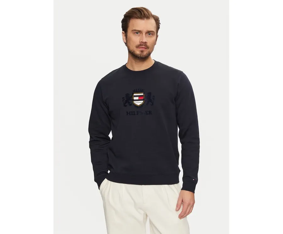 obrazek 1 Tommy Hilfiger Bluza Icon MW0MW38349 Granatowy Regular Fit