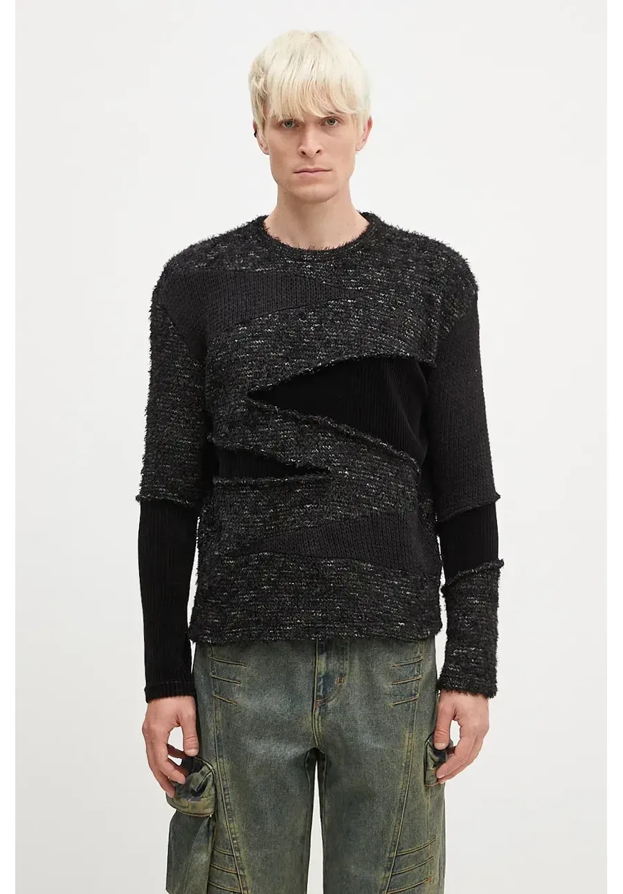 obrazek 1 Andersson Bell sweter Ghillie Color Block kolor czarny  atb1170m