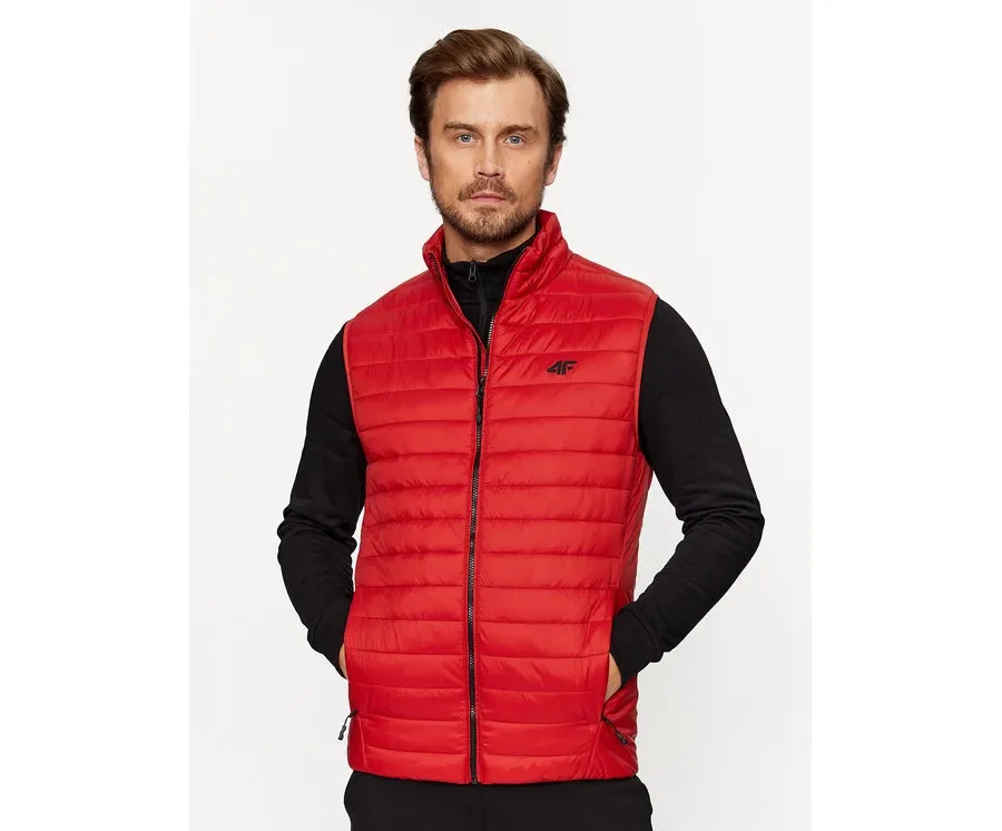 obrazek 1 4F Kamizelka 4FAW23TVESM062 Czerwony Regular Fit