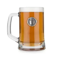 Picture An exclusive mug with a tin initial - a decorative letter