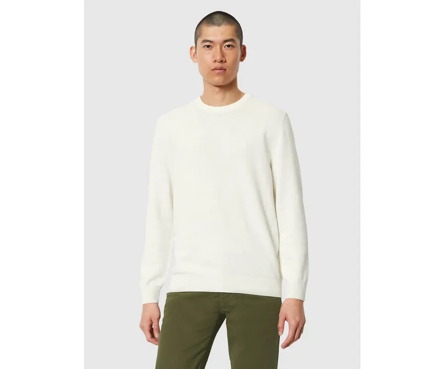 obrazek 1 Marc O'Polo Sweter 421 5023 60074 Biały Regular Fit
