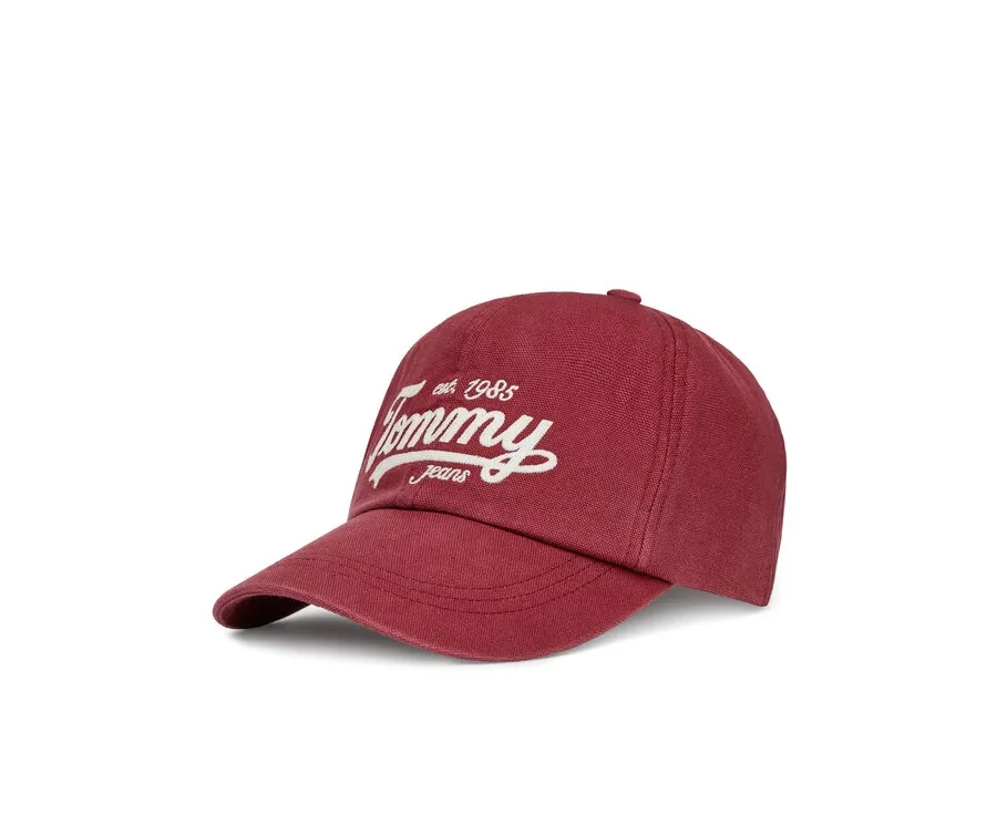 obrazek 1 Tommy Hilfiger Czapka z daszkiem Archive Script AM0AM13550 Czerwony