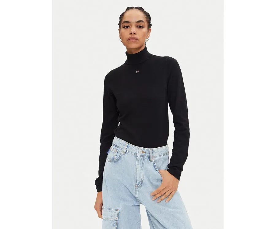 obrazek 1 Tommy Jeans Golf Essential DW0DW19686 Czarny Regular Fit