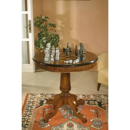 Picture Exclusive wooden chess table with a drawer – complete with Crezioni pieces