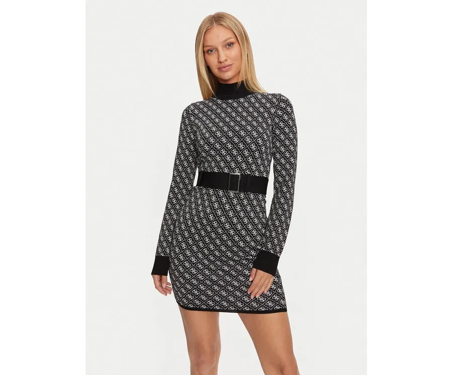 obrazek 1 Guess Sukienka dzianinowa Lise W4BK43 Z37K0 Czarny Regular Fit