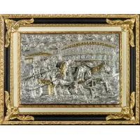 Picture Roman Empire - decorative resin painting in a wooden frame