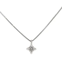 Picture Italian necklace with a small diamond pendant