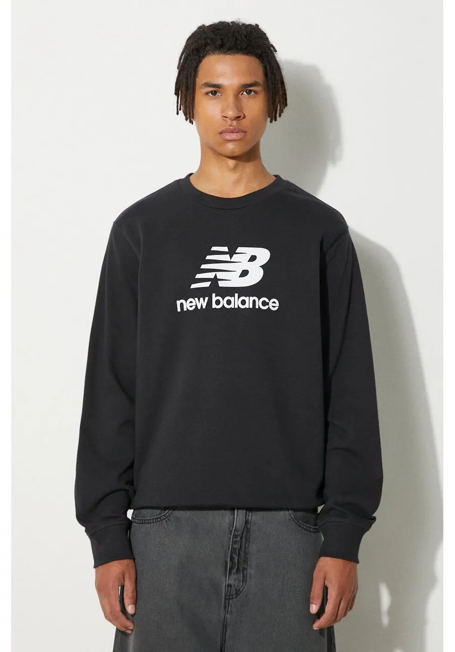 obrazek 1 New Balance bluza męska kolor czarny wzorzysta MT31538BK-8BK