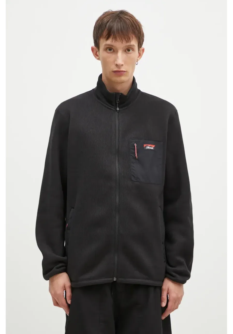 obrazek 1 Nanga bluza Polartec Fleece Zip Blouson męska kolor czarny gładka NW2241.1D509