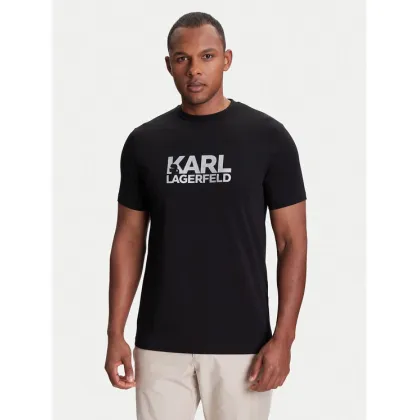 Zdjęcie KARL LAGERFELD T-Shirt 755087 553235 Czarny Regular Fit