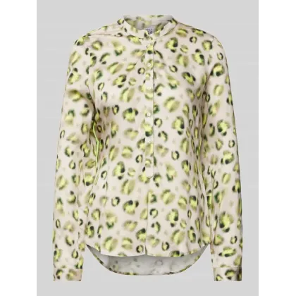 Zdjęcie Bluzka o kroju slim fit z krótką listwą guzikową