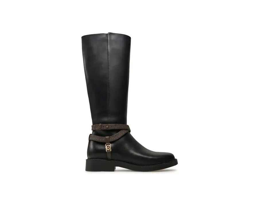 obrazek 1 MICHAEL Michael Kors Kozaki Abigail Leather Riding Boot 40F4ABMB7L Czarny
