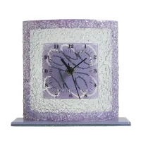 Zdjęcie Zegar stołowy arabeska w kolorze liliowym