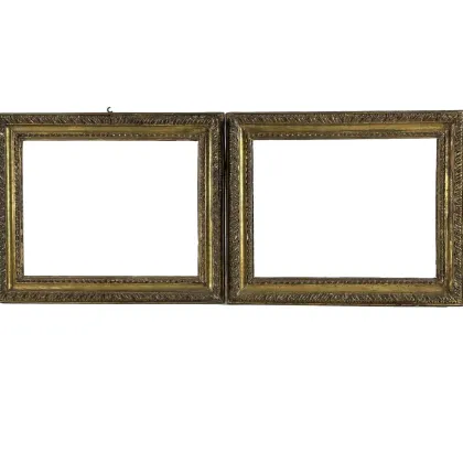 Picture An exclusive pair of Roman gold frames from the 18th century