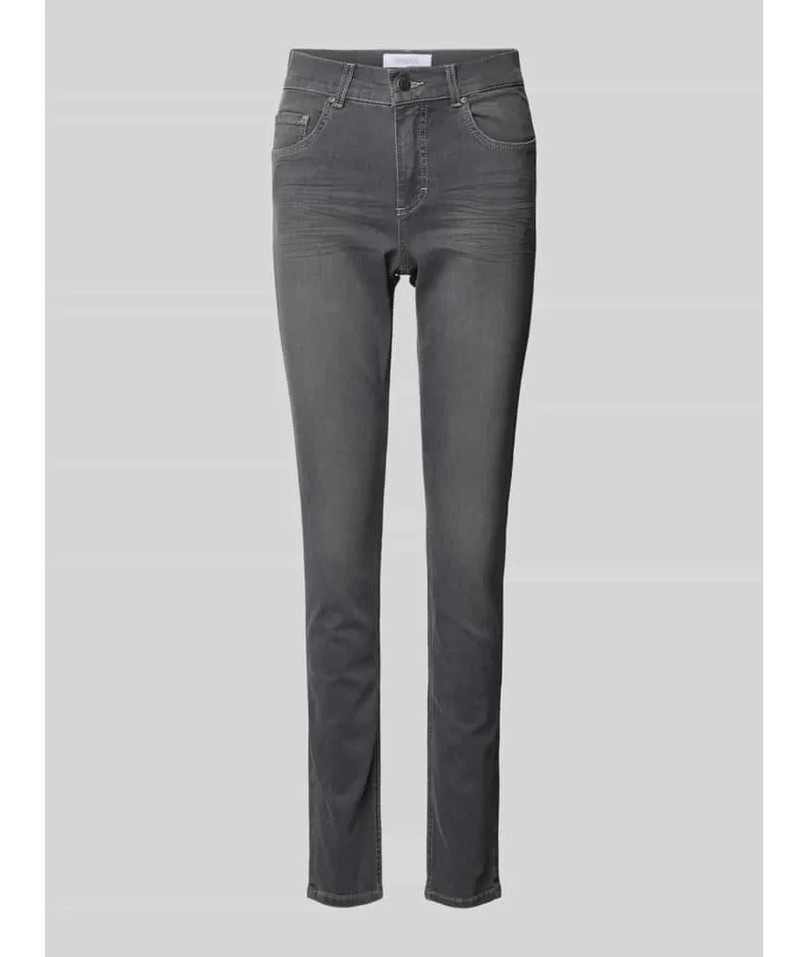 obrazek 1 Jeansy o kroju skinny fit z 5 kieszeniami