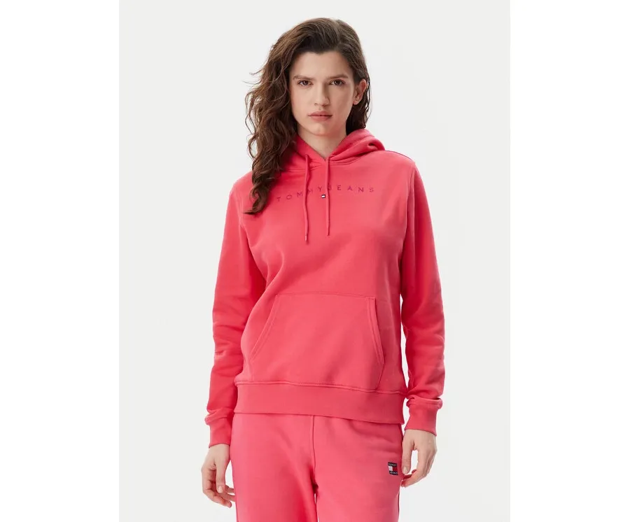 obrazek 1 Tommy Jeans Bluza Tonal Linear DW0DW20304 Różowy Regular Fit