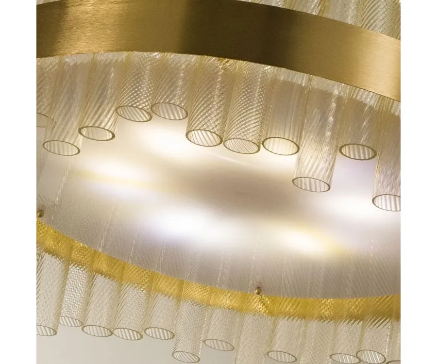 obrazek 6 Wyjątkowa włoska wisząca lampa - szkło murano wykonane ręcznie
