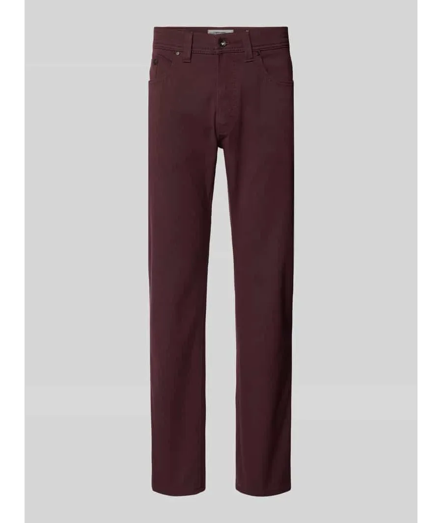 obrazek 1 Chinosy o kroju smart fit z fakturowanym wzorem model ‘Lyon’