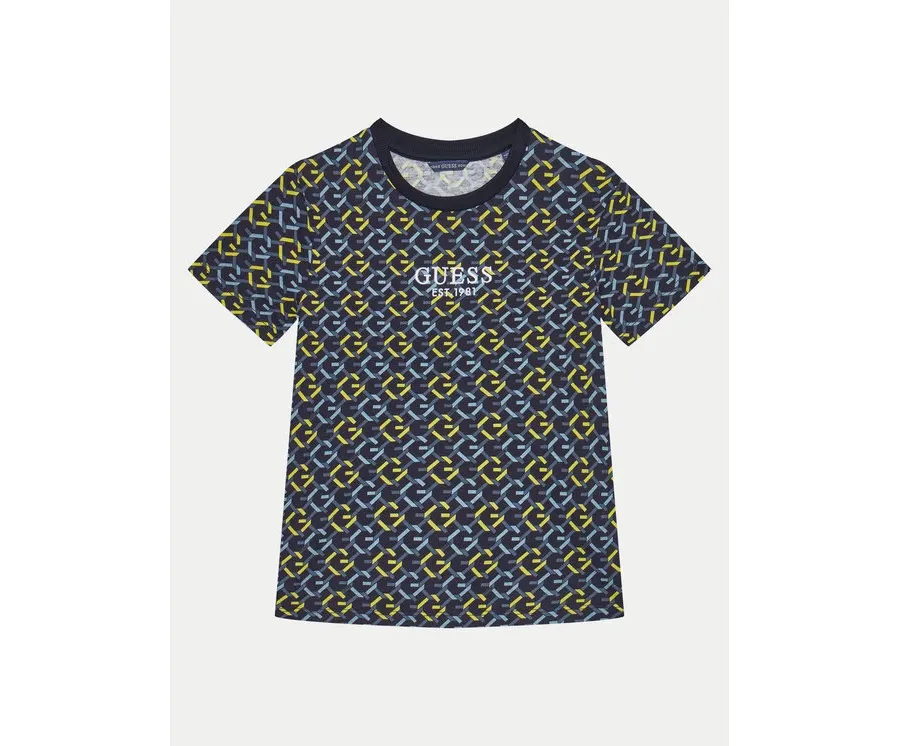 obrazek 1 Guess T-Shirt L5RI18 K8HM4 Granatowy Regular Fit