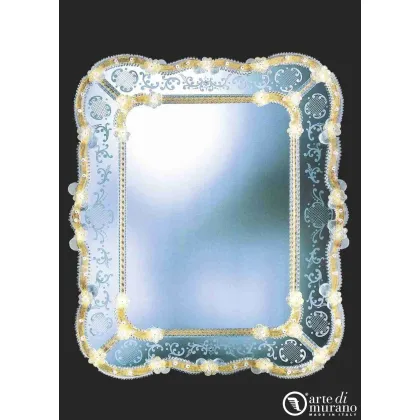 Zdjęcie Oryginalne weneckie lustro ze szkła Murano