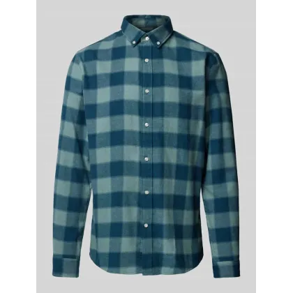 Zdjęcie Koszula casualowa o kroju tailored fit z kołnierzykiem typu button down model ‘LIAN’