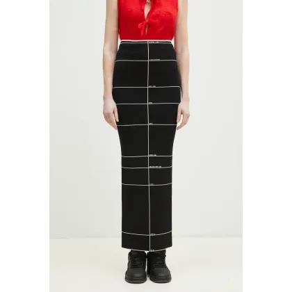 Zdjęcie VETEMENTS spódnica Knitted Maxi kolor czarny maxi ołówkowa WA66KN120X