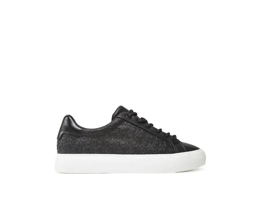 obrazek 1 Calvin Klein Sneakersy Vulc Lace Up Mono Pu HW0HW02573 Czarny