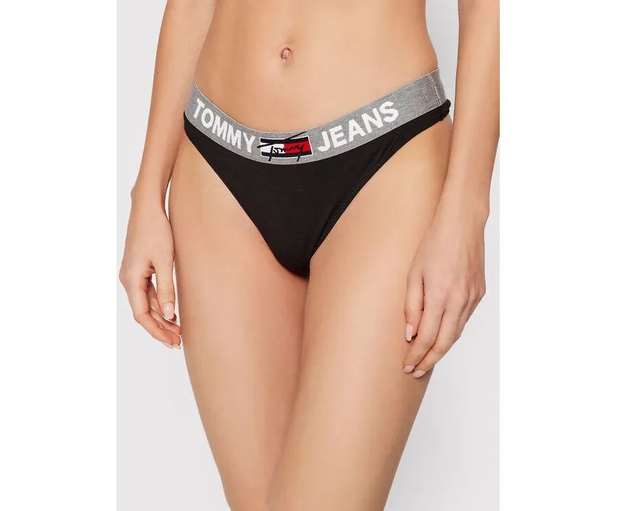 obrazek 1 Tommy Jeans Stringi UW0UW02823 Czarny