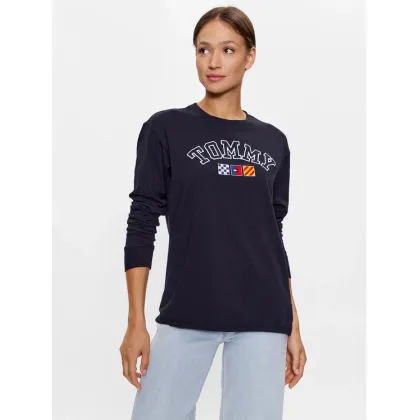 Zdjęcie Tommy Jeans Bluzka DW0DW16168 Granatowy Oversize