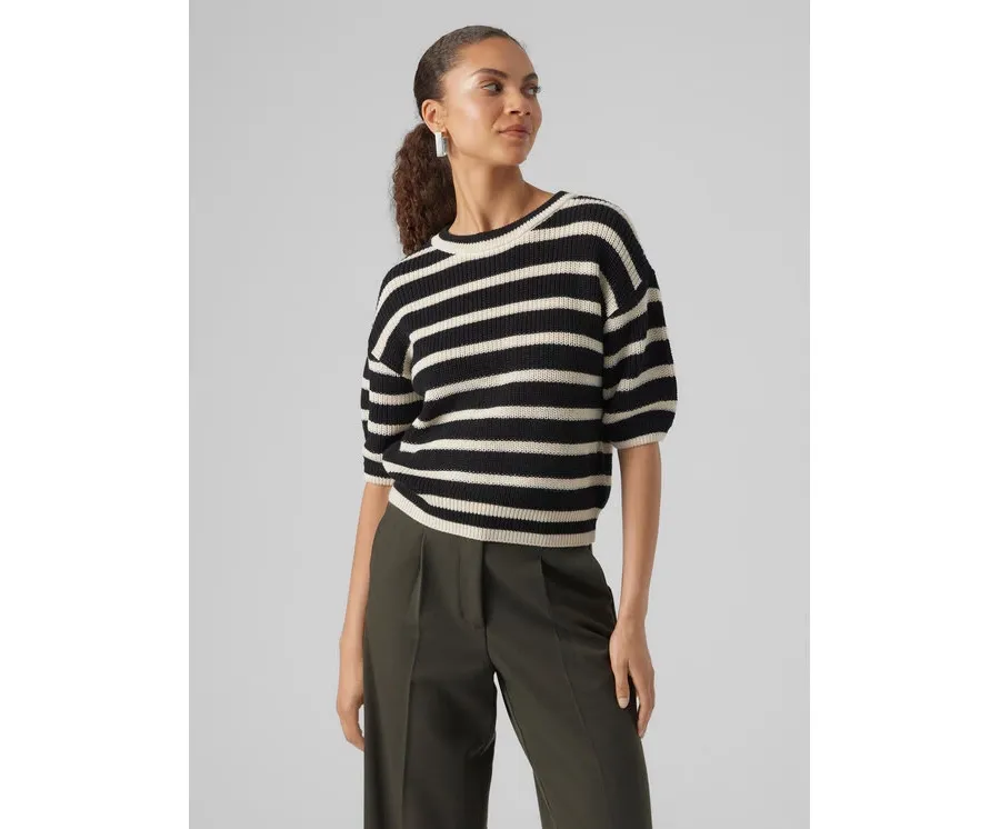 obrazek 1 Vero Moda Sweter Fabulous 10297808 Czarny Regular Fit