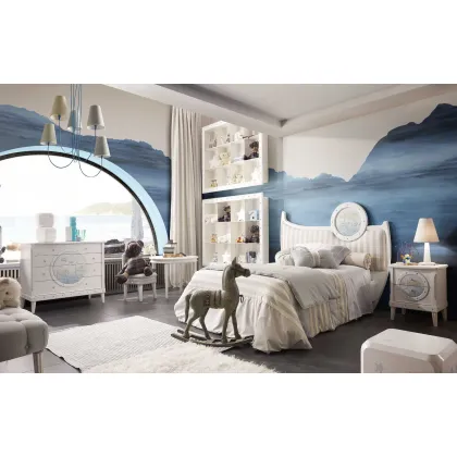 Zdjęcie Stylowa sypialnia w stylu morskim dla chłopca - Volpi
