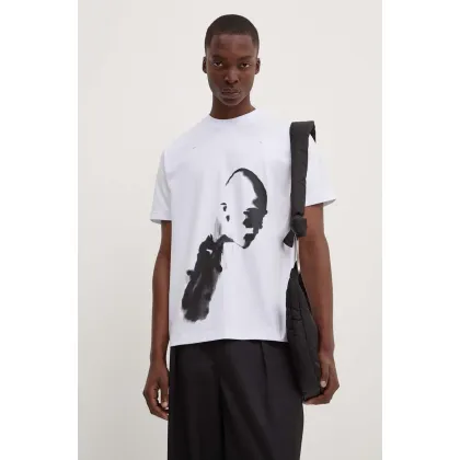Zdjęcie Heliot Emil t-shirt bawełniany kolor biały z nadrukiem HE.M.09.041.C07