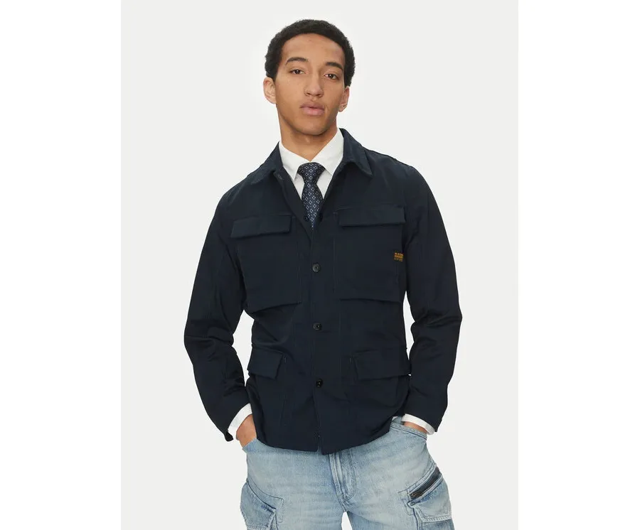 obrazek 1 G-Star Raw Kurtka przejściowa 4 Pkt Overshirt D26429-D967 C742 Granatowy Slim Fit