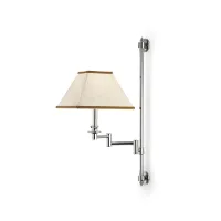 Zdjęcie Kinkiet na pręcie z chromowanego mosiądzu H.55xL.33xP.33 cm