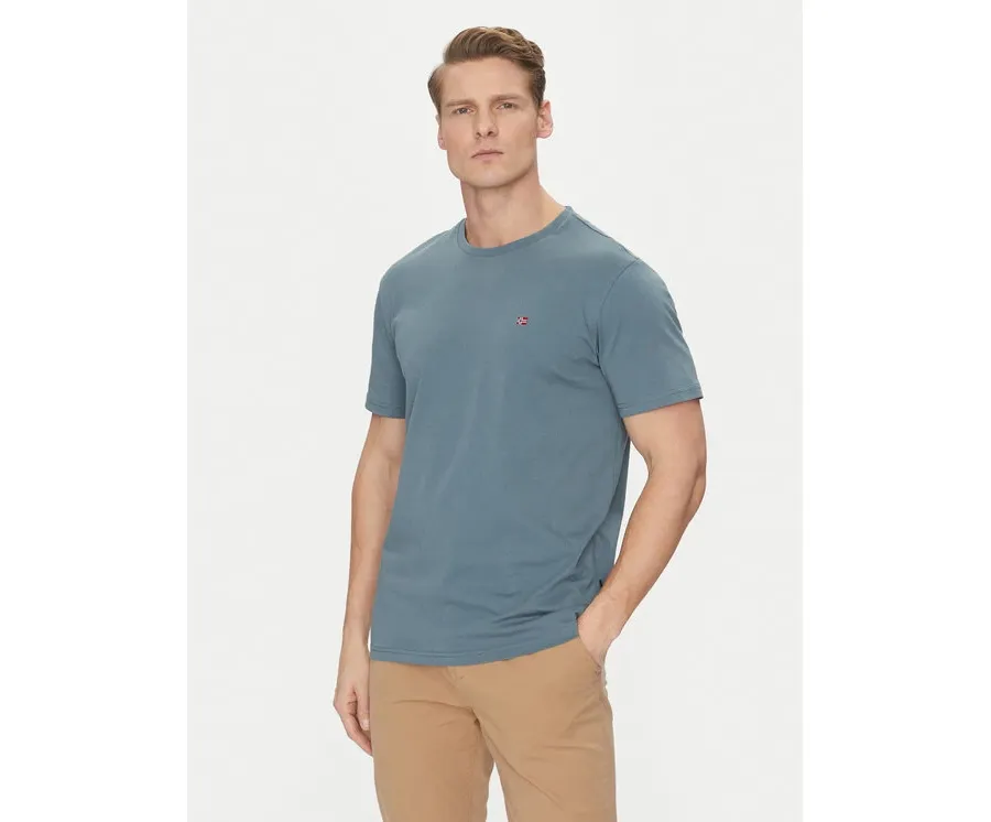 obrazek 1 Napapijri T-Shirt Salis NP0A4H8D Szary Regular Fit