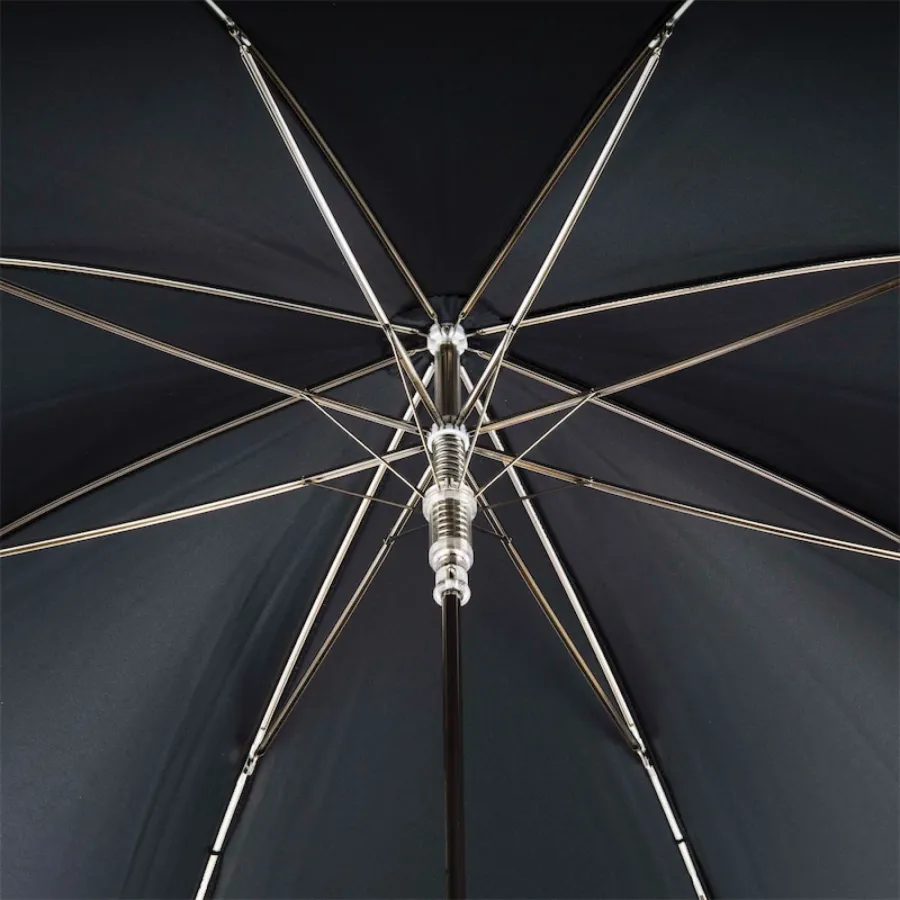 obrazek 6 Stylowy czarny parasol męski z rączką w kształcie głowy goryla - Pasotti